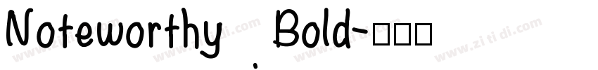 Noteworthy Bold字体转换
